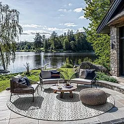 Kerek szőnyeg - Harstad (barna)