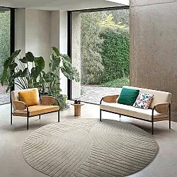 Kerek szőnyeg - Indoor/Outdoor Devon (bézs)