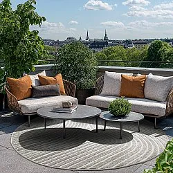 Kerek szőnyeg - Indoor/Outdoor Devon (szürke)