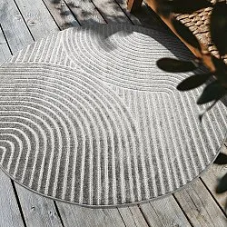 Kerek szőnyeg - Indoor/Outdoor Devon (szürke)