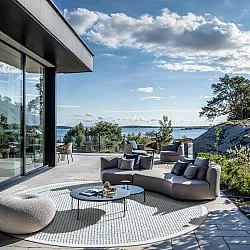 Kerek szőnyeg - Tromsø (zöld)