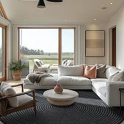 Kerek szőnyeg - Ferragudo (antracit)