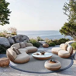 Kerek szőnyeg - Sortelha (kék)