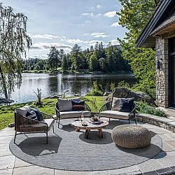 Kerek szőnyeg - Monsanto (szürke)