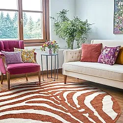 Kerek szőnyeg - Indoor/Outdoor Winona (narancs)