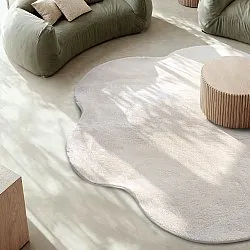 Hullámos Kerek Szőnyeg - Aranga Super Soft Fur (bézs)