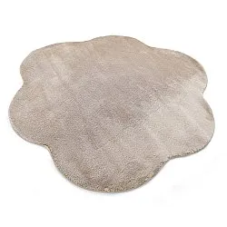 Hullámos Kerek Szőnyeg - Aranga Super Soft Fur (barna)