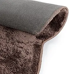 Hullámos Kerek Szőnyeg - Aranga Super Soft Fur (sötétbarna)