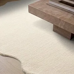 Hullámos gyapjúszőnyeg - Diu Hand Tufted Wool Premium (krém)