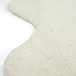Hullámos gyapjúszőnyeg - Diu Hand Tufted Wool Premium (fehér)