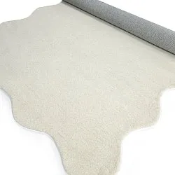 Hullámos gyapjúszőnyeg - Diu Hand Tufted Wool Premium (fehér)