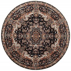 Kerek szőnyeg - Vakifli (fekete/többszínű)