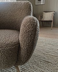 Kerek szőnyeg - Avafors Wool Bubble (bézs)