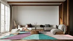 Wilton szőnyeg - Sanya (kék/többszínű)