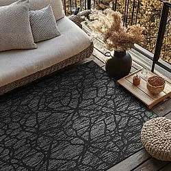 Beltéri és kültéri szőnyeg - Brussels Diamond (fekete)