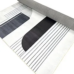 Wilton szőnyeg - Delft (fehér/szürke/fekete)