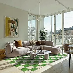 Wilton szőnyeg - Gobi (zöld/fehér)