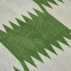 Wilton szőnyeg - Gobi (zöld/fehér)