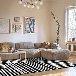 Wilton szőnyeg - Joma (fekete/fehér)