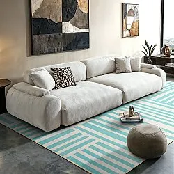 Wilton szőnyeg - Joma (türkiz/fehér)