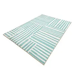 Wilton szőnyeg - Joma (türkiz/fehér)