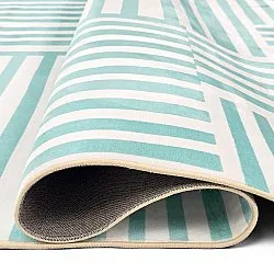 Wilton szőnyeg - Joma (türkiz/fehér)