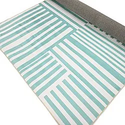 Wilton szőnyeg - Joma (türkiz/fehér)