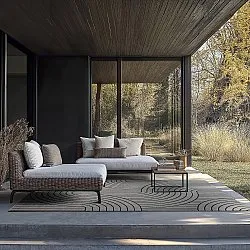 Beltéri és kültéri szőnyeg - Maynard (fekete)