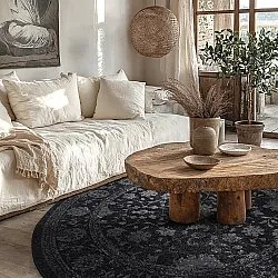 Kerek szőnyeg - Peking Majestic (fekete)