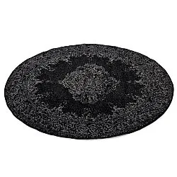 Kerek szőnyeg - Peking (fekete)