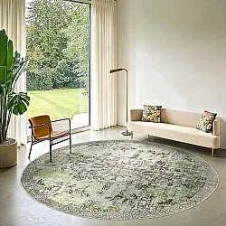 Kerek szőnyeg - Rosalie (zöld)