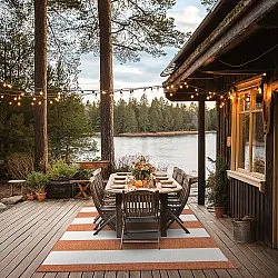 Beltéri és kültéri szőnyeg - Santana (narancs)