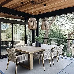 Beltéri és kültéri szőnyeg - Sortelha (kék)