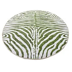 Kerek szőnyeg - Zebra (zöld)