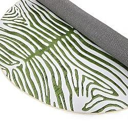 Kerek szőnyeg - Zebra (zöld)