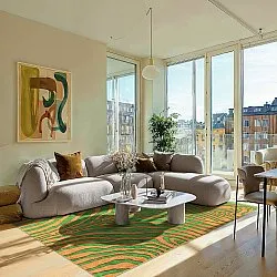 Wilton szőnyeg - Zebra (zöld/narancs)