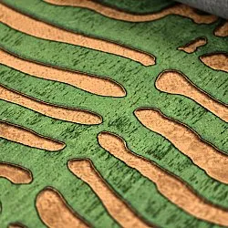 Wilton szőnyeg - Zebra (zöld/narancs)