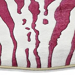 Kerek szőnyeg - Zebra (rózsaszín)