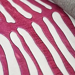 Kerek szőnyeg - Zebra (rózsaszín)