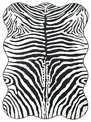 Hullámos Wilton szőnyeg - Zebra (fekete/fehér)