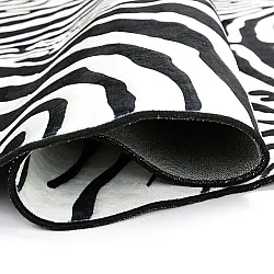 Hullámos Wilton szőnyeg - Zebra (fekete/fehér)