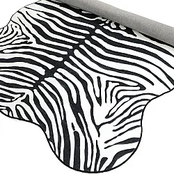 Hullámos Wilton szőnyeg - Zebra (fekete/fehér)