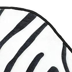 Hullámos Wilton szőnyeg - Zebra (fekete/fehér)