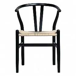 Szék - Alta (fekete/bézs) - 2 db