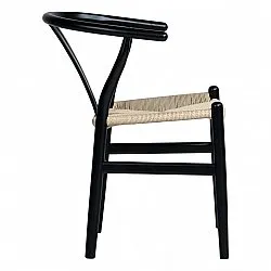 Szék - Alta (fekete/bézs) - 2 db