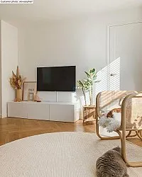 Kerek szőnyeg - Otago (fehér)