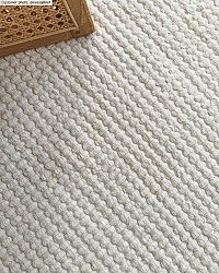 Kerek szőnyeg - Otago (fehér)