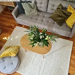 Gyapjúszőnyeg - Avafors Wool Bubble (bézs)