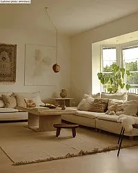 Gyapjúszőnyeg - Layton (bézs)