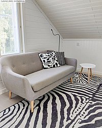 Wilton szőnyeg - Zebra (fekete/fehér)